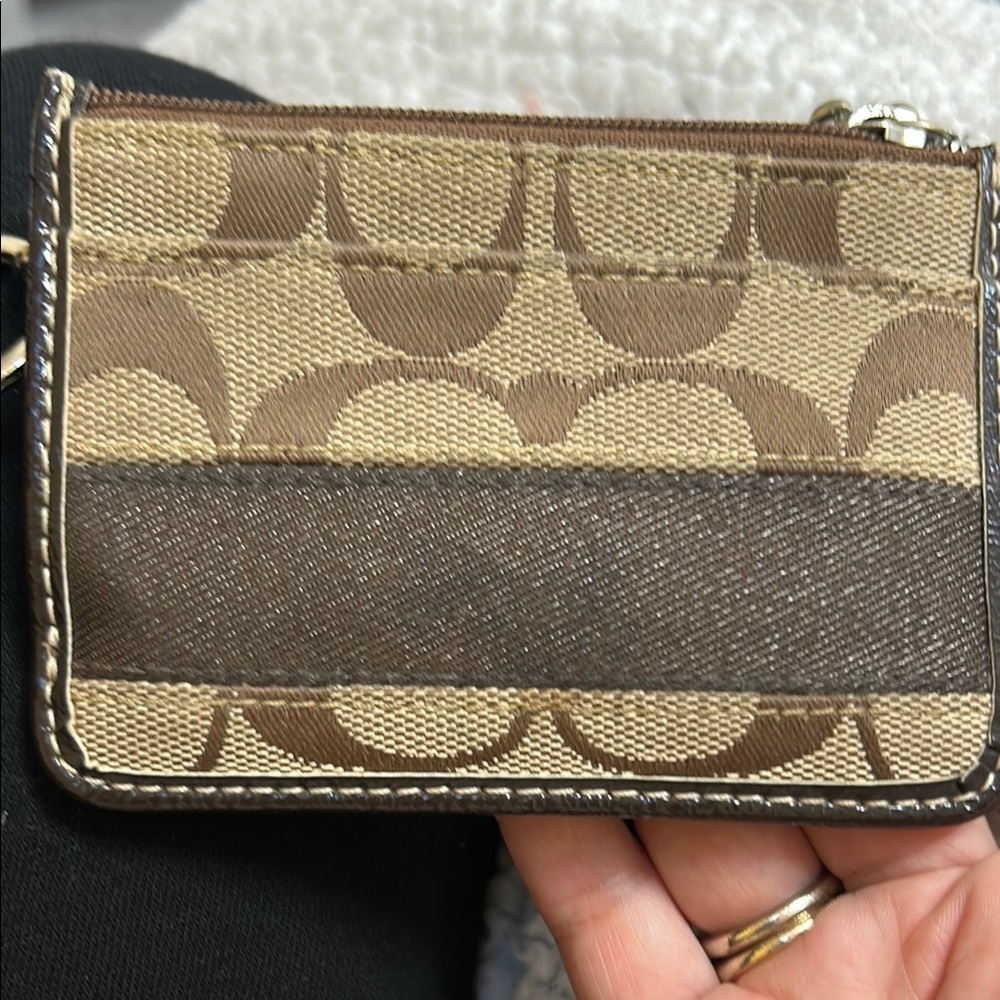 Sleek Brown Card Holder with ID Window